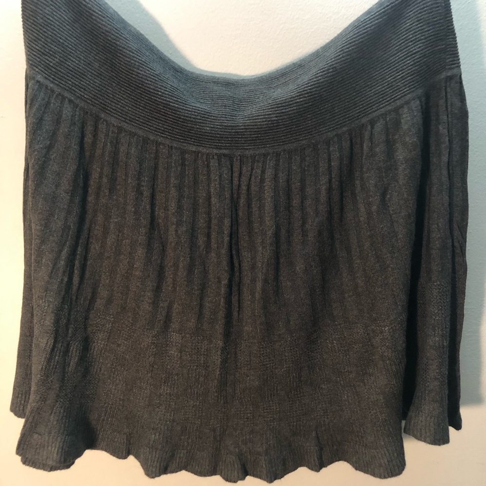 Max Studio Charcoal Knit Caplet